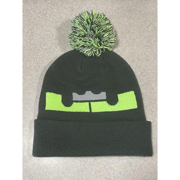 Nike LeBron James LBJ Pom Pom Beanie Unisex OSFM Dark Green - Picture 1 of 5